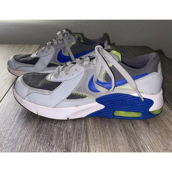 Nike Air Max Excee CD6894-013 Youth US Size 4Y Grey Blue Running Sneaker Shoes - Picture 5 of 10